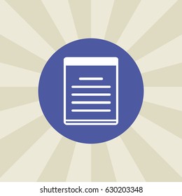note icon. sign design. background