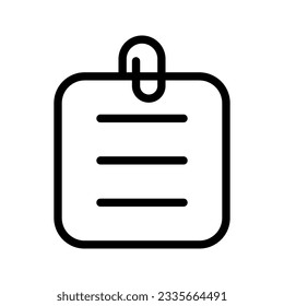 Note icon. sign for mobile concept and web design. vector illustration