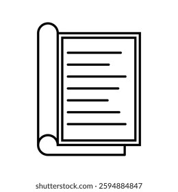 Note icon. sign for mobile concept and web design. vector illustration