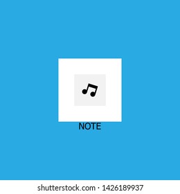 note icon sign signifier vector
