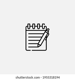Note icon sign vector,Symbol, logo illustration for web and mobile