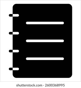 Note Icon in Solid Style