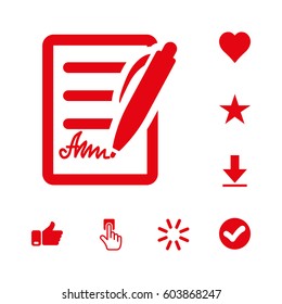 note icon stock vector illustration flat design