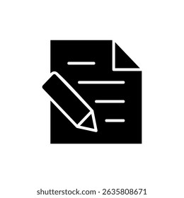 Note icon symbol for apps and websites. notepad sign and symbol