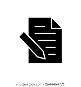 Note icon symbol for apps and websites. notepad sign and symbol