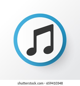 Note Icon Symbol. Premium Quality Isolated Music Element In Trendy Style.