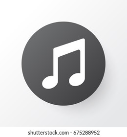 Note Icon Symbol. Premium Quality Isolated Music Element In Trendy Style.