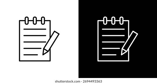 Note icon for template logo, vector designs.