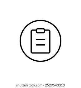 Note icon Thin vector set