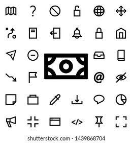 note icon. Universal set of web for website design and development, app development