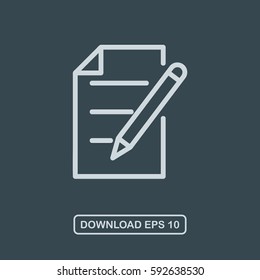Note icon vector