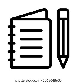 Note Icon Vector From Camping and Adventure Set