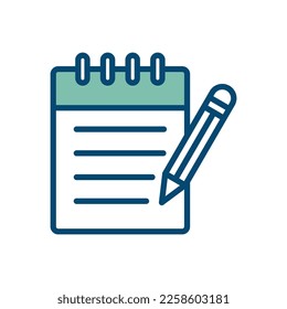 note icon vector design template in white background