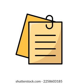 note icon vector design template in white background