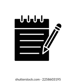 note icon vector design template in white background