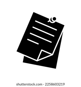note icon vector design template in white background