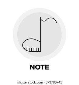 Note icon vector. Flat icon isolated on the white background. Vector illustration.