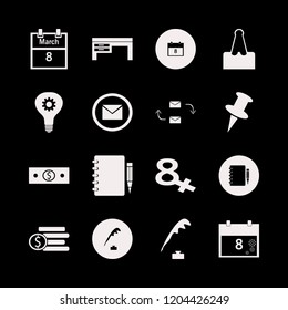 note icon. note vector icons set idea, notebook pencil, response letter and envelope