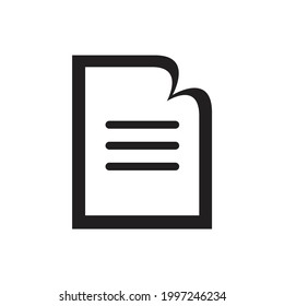Note icon. Note icon in vector illustration.