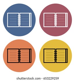 Note icon. Vector illustration.
