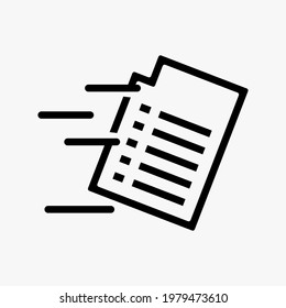 Note Icon vector illustration logo template for many purpose. Isolated on white background.