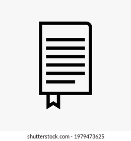 Note Icon vector illustration logo template for many purpose. Isolated on white background.