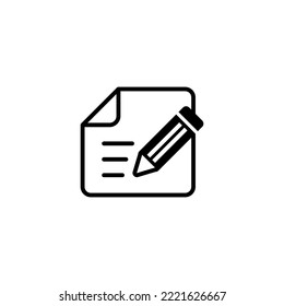 Note icon vector illustration. notepad sign and symbol