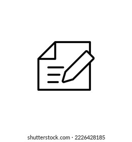 Note icon vector illustration. notepad sign and symbol