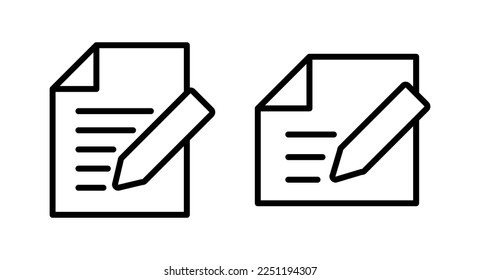 Note icon vector illustration. notepad sign and symbol