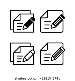 Note icon vector illustration. notepad sign and symbol