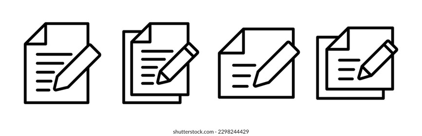 Note icon vector illustration. notepad sign and symbol