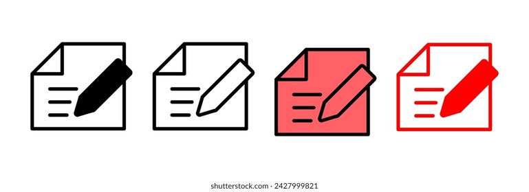 Note icon vector illustration. notepad sign and symbol