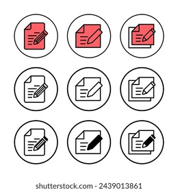 Note icon vector illustration. notepad sign and symbol