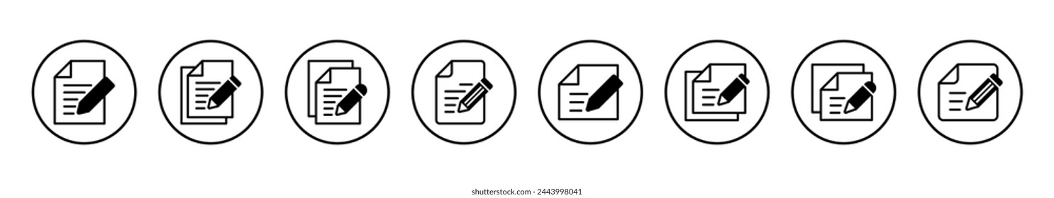 Note icon vector illustration. notepad sign and symbol