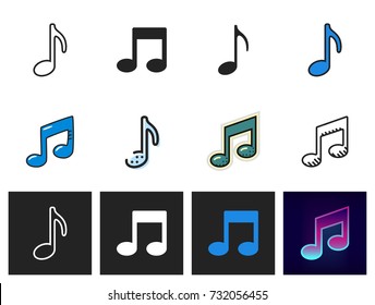 note icon vector isolated