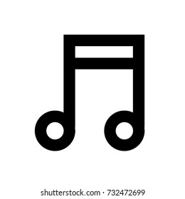 note icon - vector music icon