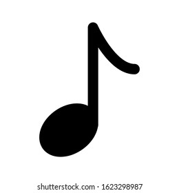 note icon. Vector Music note. Vector icon on white background