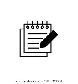 Note icon vector. notepad icon vector
