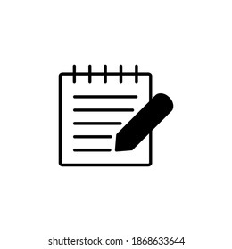 Note icon vector. notepad icon vector