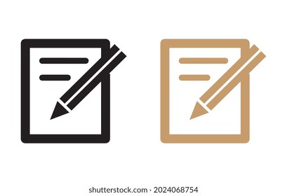Note icon vector. notepad icon vector