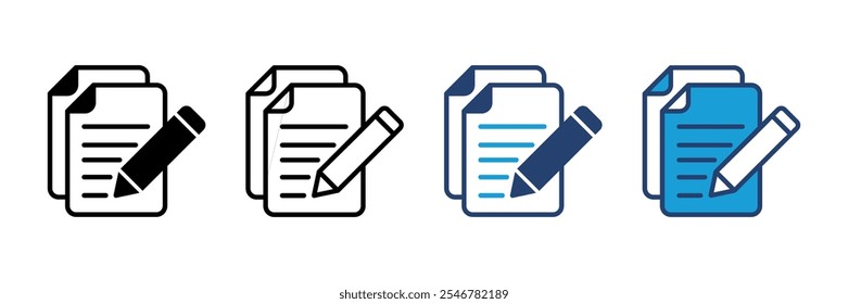 ícone de nota vetor. ícone do bloco de notas vetor