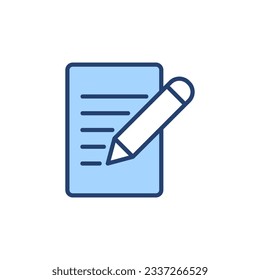 Note icon vector. notepad sign and symbol