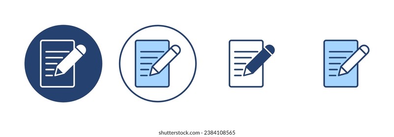 Note icon vector. notepad sign and symbol