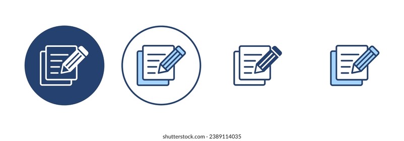 Note icon vector. notepad sign and symbol