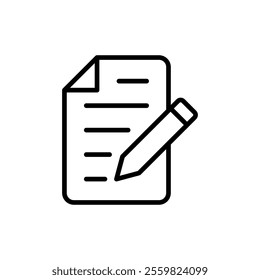 Note icon vector. notepad sign and symbol