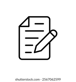 Note icon vector. notepad sign and symbol