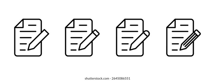 Note icon vector. notepad sign and symbol