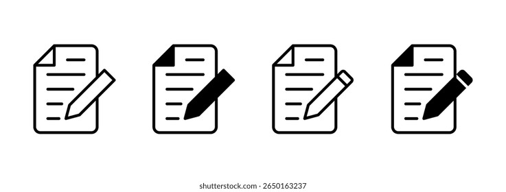Note icon vector. notepad sign and symbol