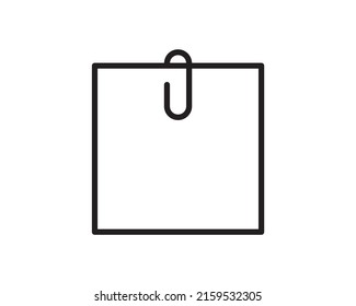 Note icon vector sign. Paper message or document page. Notice doc sheet.
