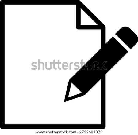 Note icon vector sign. Paper message or document page. Notice doc sheet.